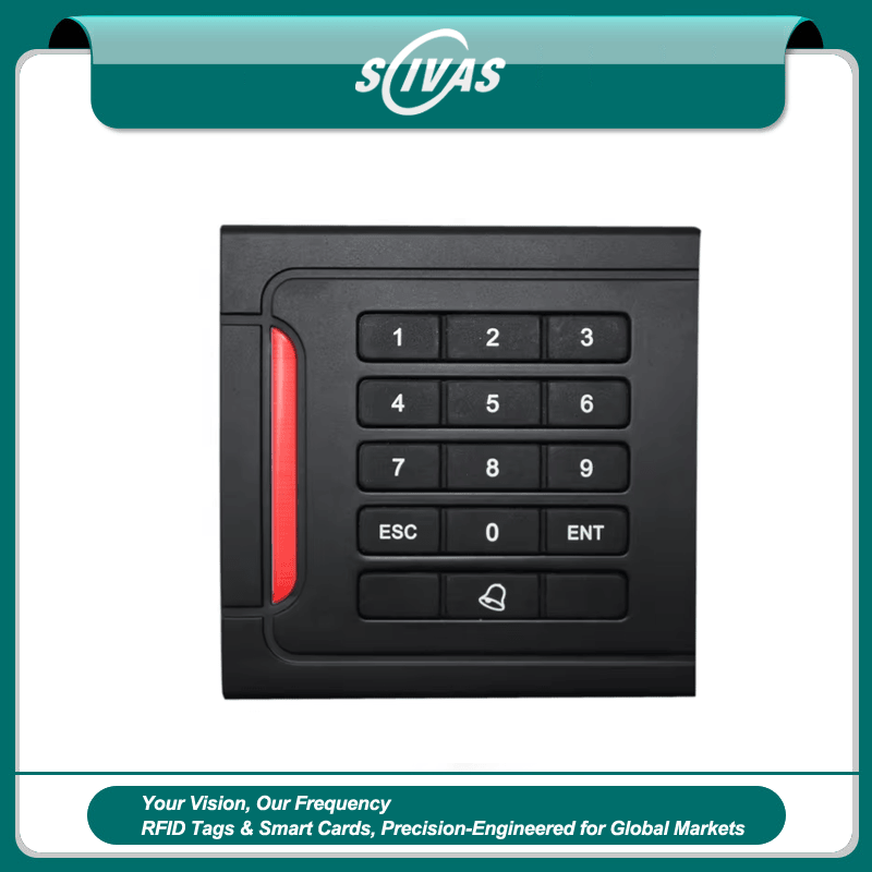 Lector RFID exterior con teclado IP66 para control de acceso