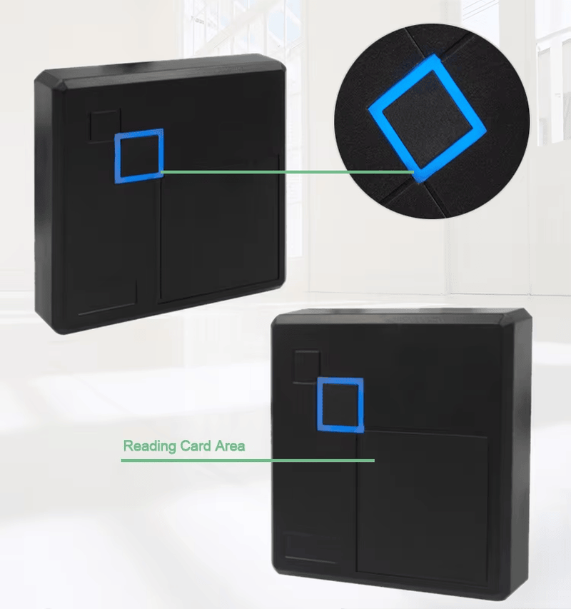 Lector de acceso RFID de doble frecuencia para sistemas USB, con una vista clara de este aspecto: terminal de cableado, para aplicaciones de Lectores de acceso RFID.