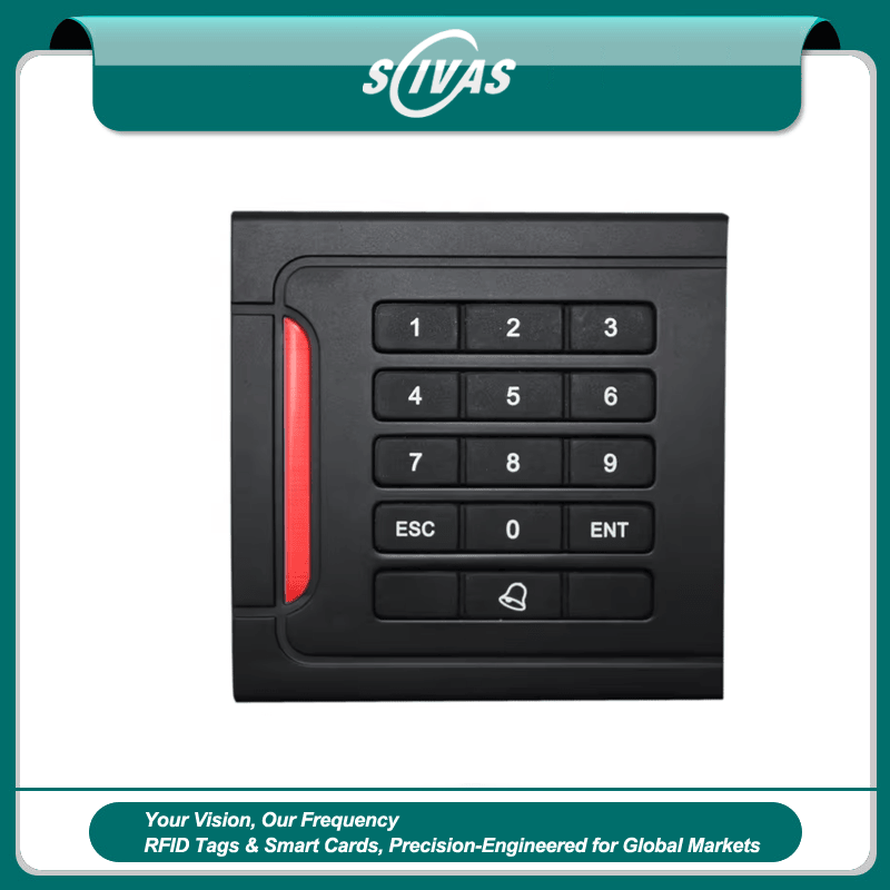 Lector RFID con teclado independiente para puertas seguras