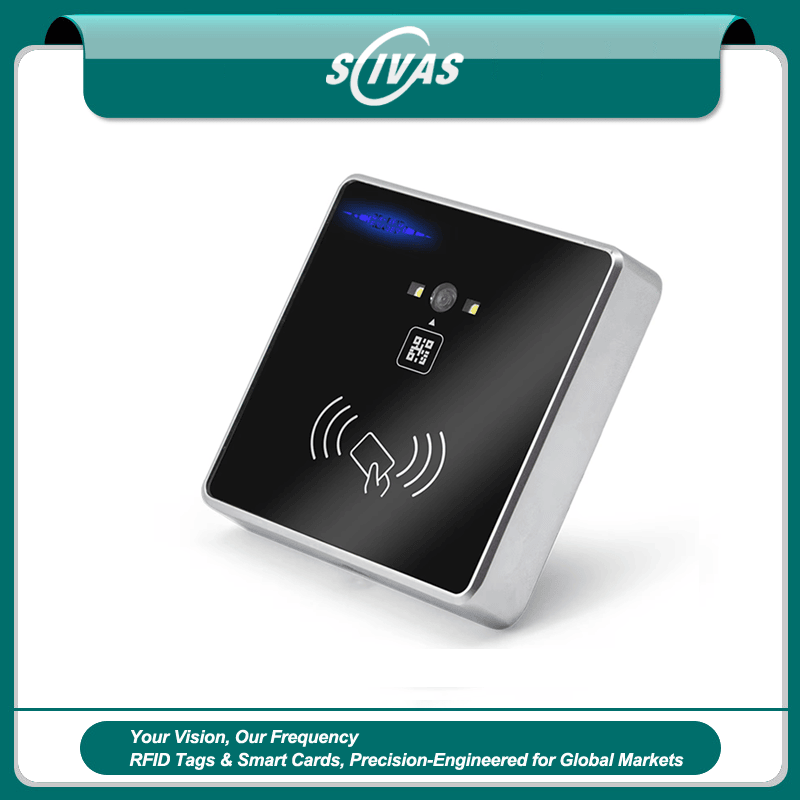 Lector RFID QR impermeable para puertas seguras