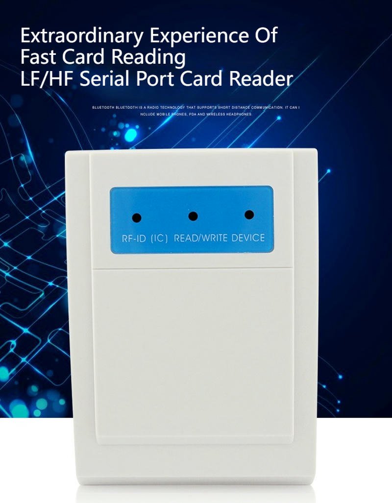 El plano técnico muestra las dimensiones generales del dispositivo RFID ka-c10f para facilitar su integración en diferentes espacios de mostrador