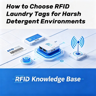 Etiquetas RFID de lavandería para detergentes fuertes
