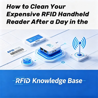 Limpiar un lector RFID portatil tras el barro
