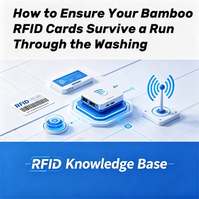 Tarjetas RFID de bambú resistentes al lavado
