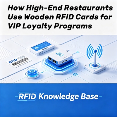 Tarjetas RFID de madera para VIP gastronómicos