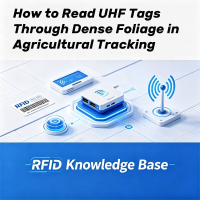 Leer etiquetas UHF entre follaje agrícola denso