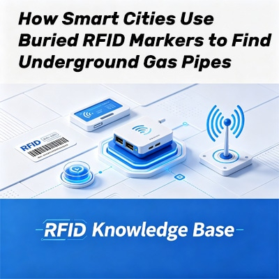 Marcadores RFID enterrados para tuberías de gas