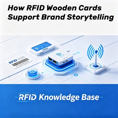 Tarjetas RFID de madera para contar marcas
