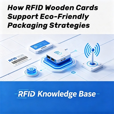 Tarjetas RFID de madera para embalaje sostenible