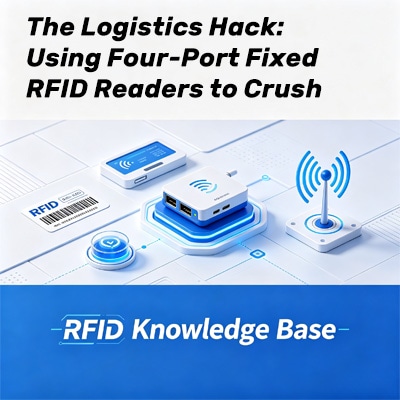 Lectores RFID fijos de 4 puertos en logística