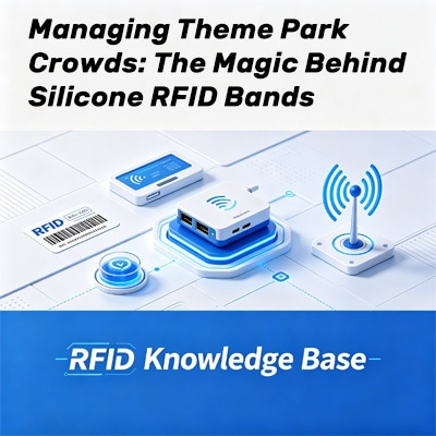 Pulseras RFID de silicona para aforo en parques