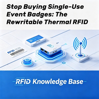 Credenciales RFID regrabables para eventos