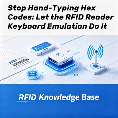 Automatice códigos RFID con emulación de teclado