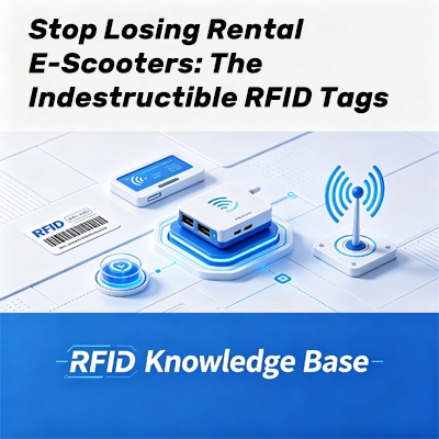 Tags RFID resistentes para scooters de alquiler