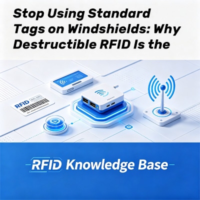 Etiquetas RFID destructibles para parabrisas