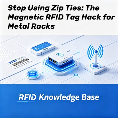 Etiquetas RFID magnéticas para racks metálicos