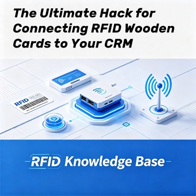 Tarjetas RFID de madera conectadas al CRM