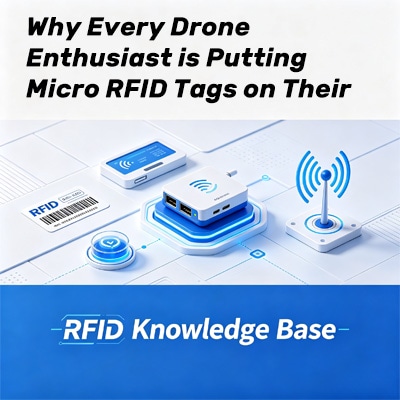Microetiquetas RFID para baterías de drones