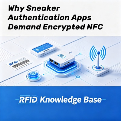 NFC cifrado en suelas para autenticar sneakers