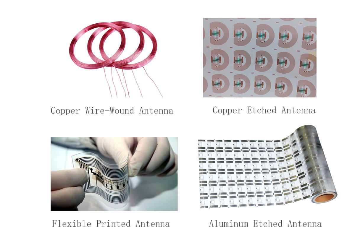 Opciones de chips, antenas y materiales RFID para productos LF, HF, NFC y UHF