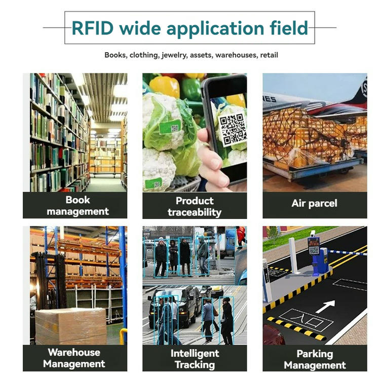 Esta imagen destaca este aspecto de Etiquetas RFID HF precodificadas para implementación rápida: diseño de tamaño cartera; para aplicaciones de Etiquetas RFID HF.